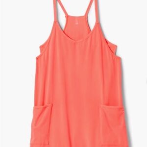 FREE PEOPLE *NWT* L Hotshot Mini Dress Neon Coral